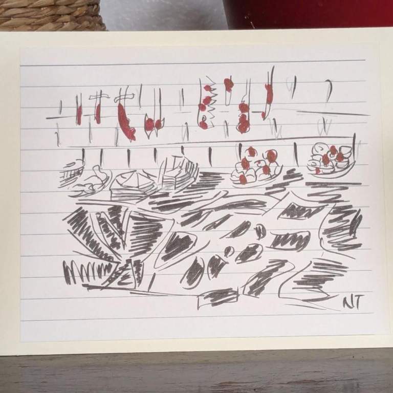 Hand-drawn 'A Butcher's Kitchen' #handdrawn   