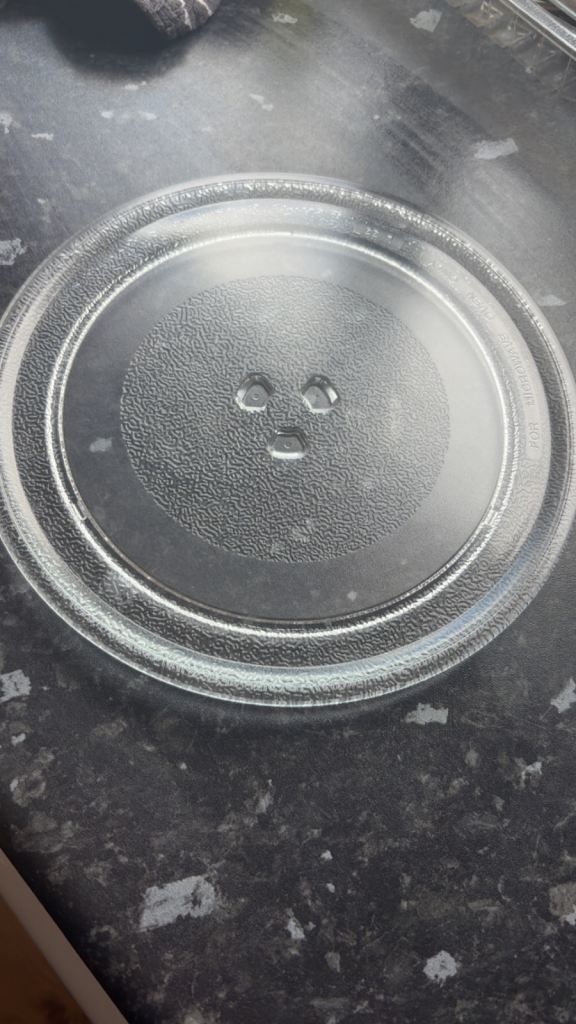 Microwave glass plate 