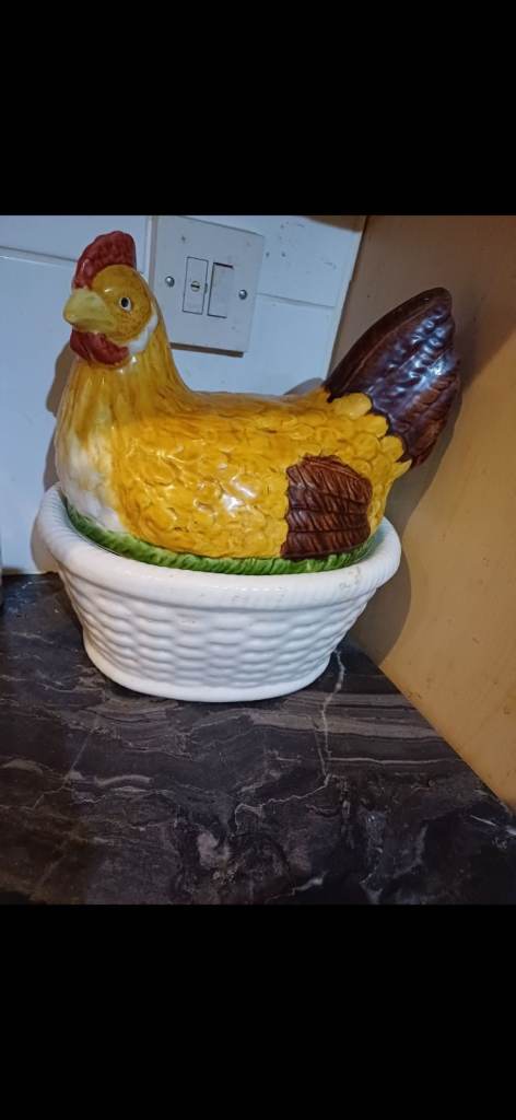 Kitchen stuff  eggs storage  hen and  storage bowl 