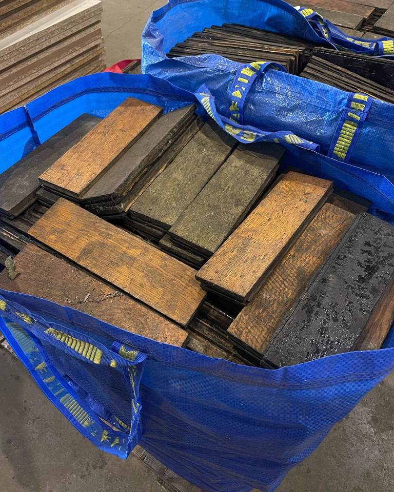 Reclaimed Oak Parquet Flooring