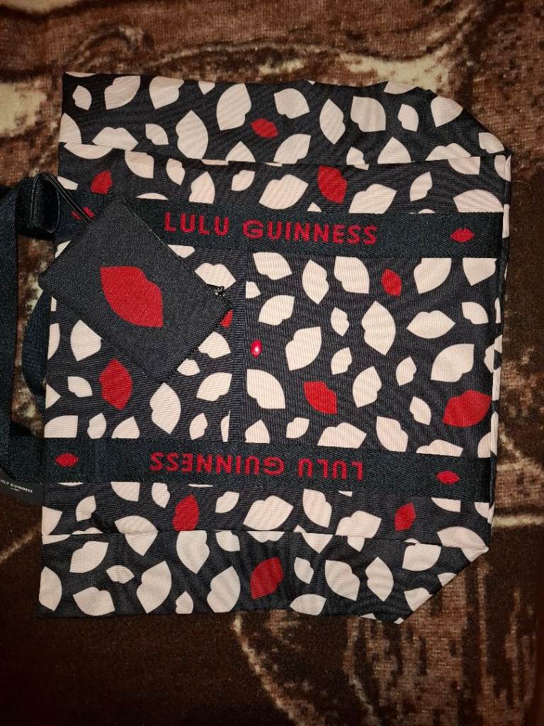 BNWT LULU GUINNESS MULTI FLURRY OF KISSES TOTE BAG 