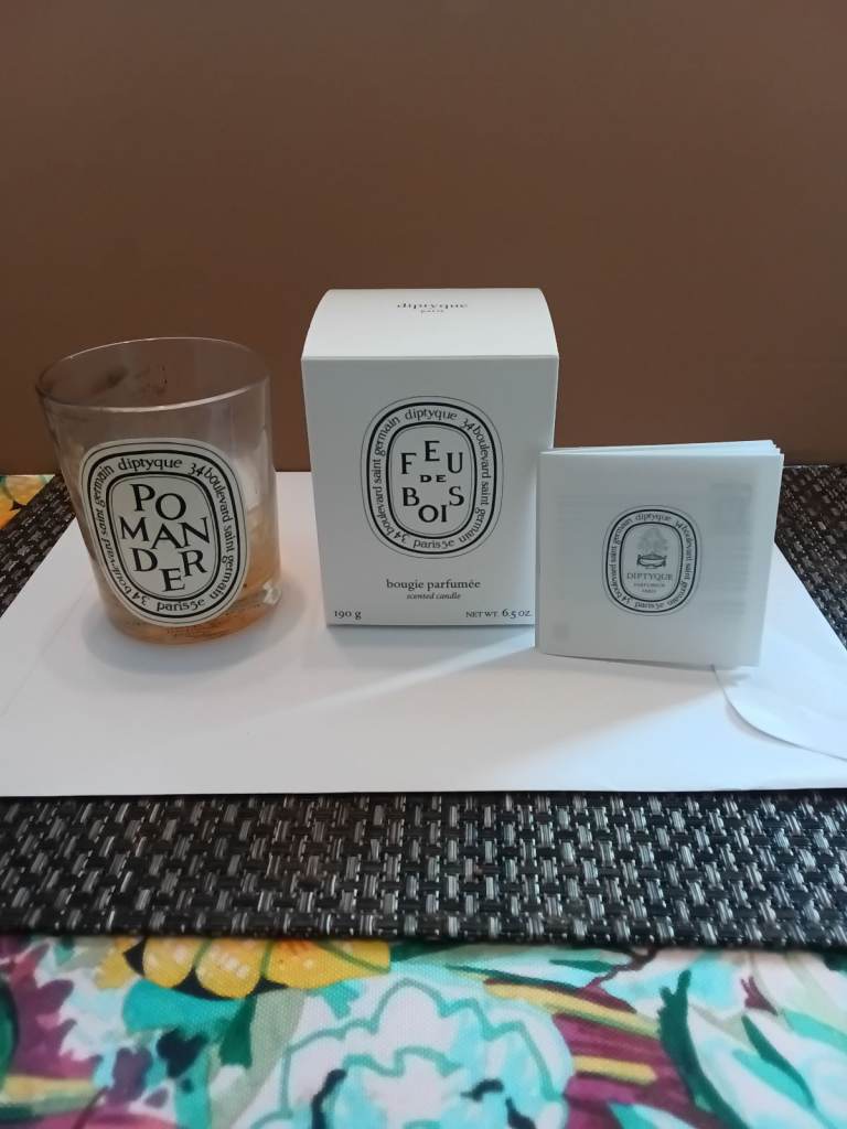 Diptyque Paris,  Empty 190g Candle Box + Empty Candle Jar + Booklet