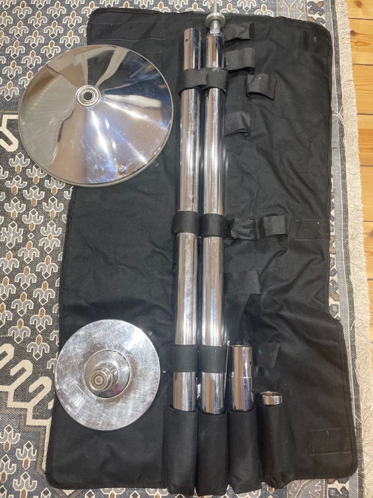 X-POLE Portable Chrome Fitness Pole with Carry Bag