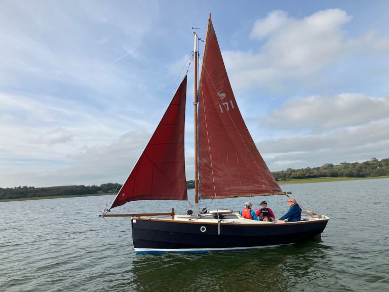 Cornish shrimper yacht