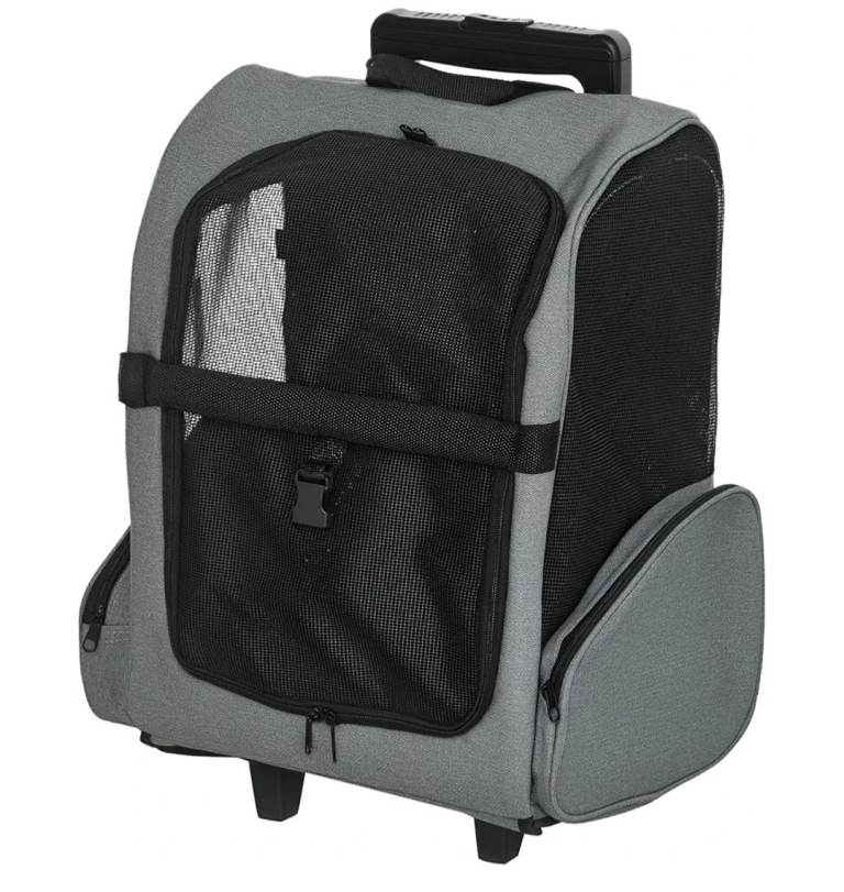 Pawhut 2in1 dog backpack trolley