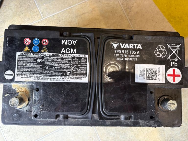Varta battery from VW T6