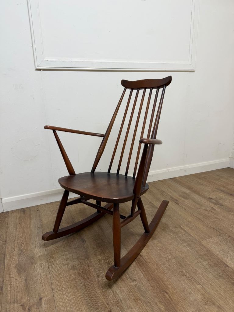 Dark Ercol rocking chair 