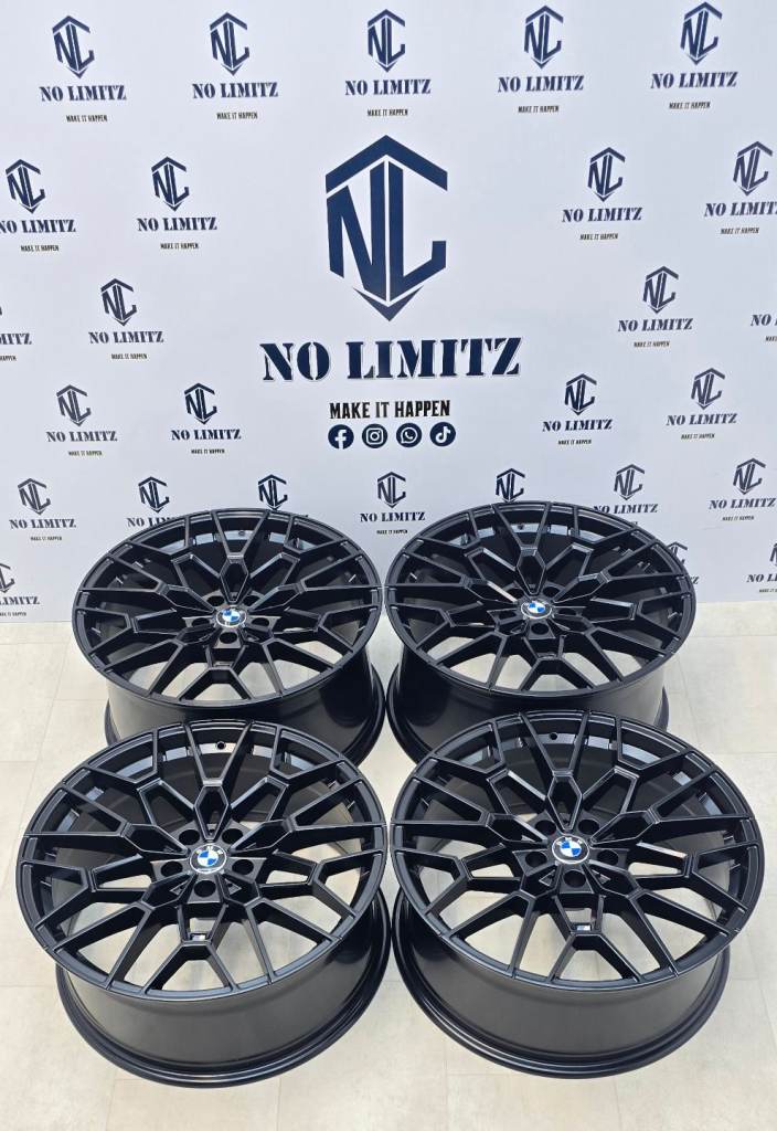 BRAND NEW BMW 19" 827m STYLE ALLOY WHEELS 3 SERIES 4 SERIES STAGGERED 5x112 SATIN BLACK