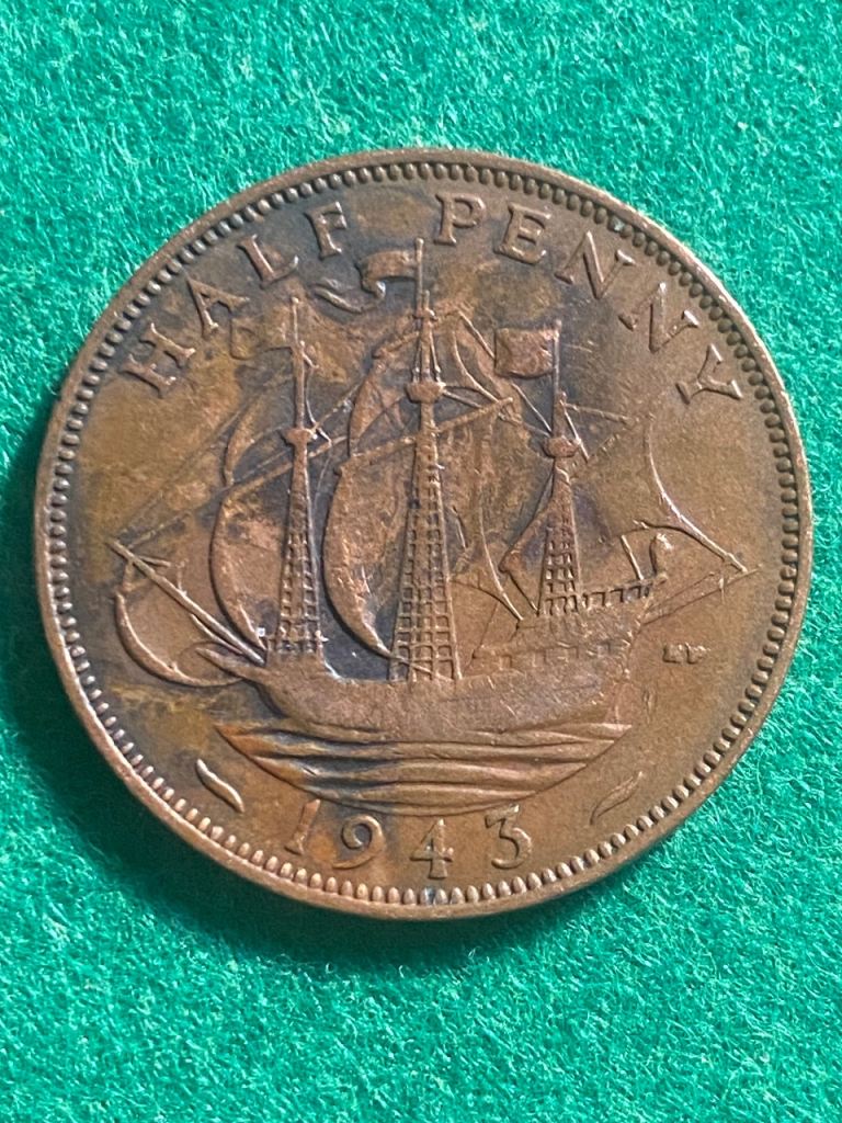Half penny 1943 