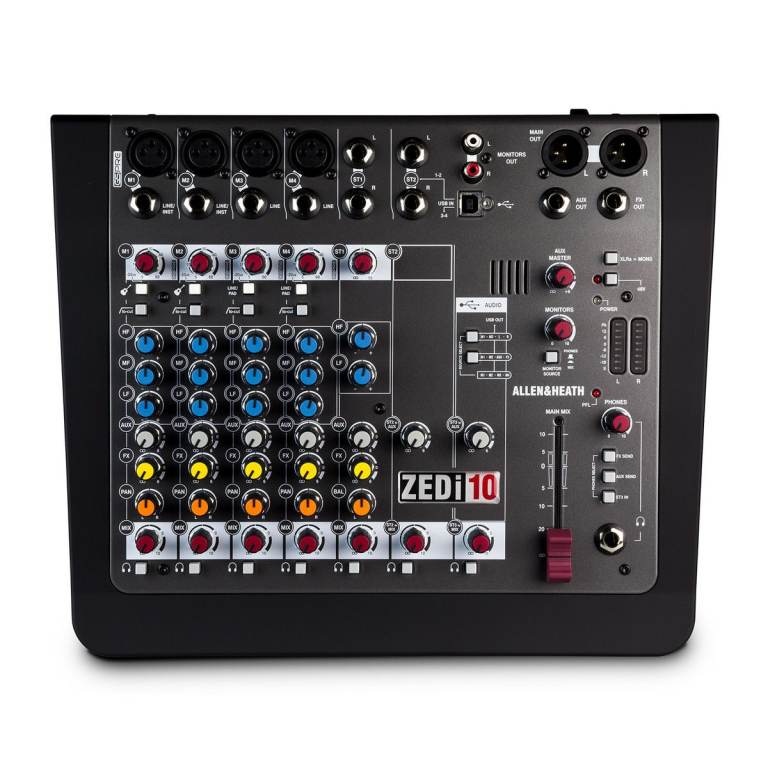 Allen+Heath ZEDi-10 Mixer/USB Interface. Great for Recording Podcasting Streaming DJ-ing etc Boxed