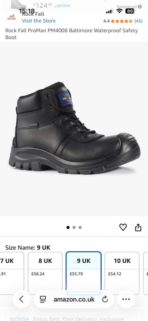 Brand New Waterproof safety Boots