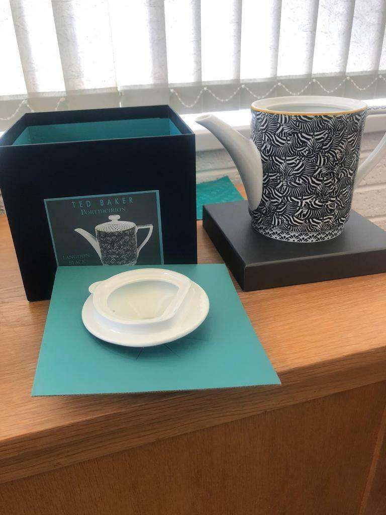 Ted baker landgdon black teapot