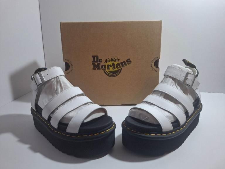Dr Martens Blaire Quad Sandals – White –  Size UK 6