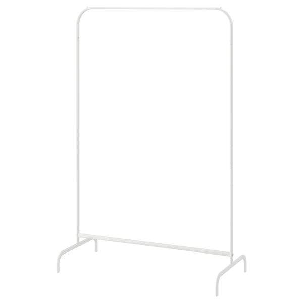 White Metal Clothes Rail - Good Condition