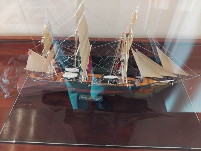 Model of Cutty Sark (Airfix) Fully Painted and Rigged