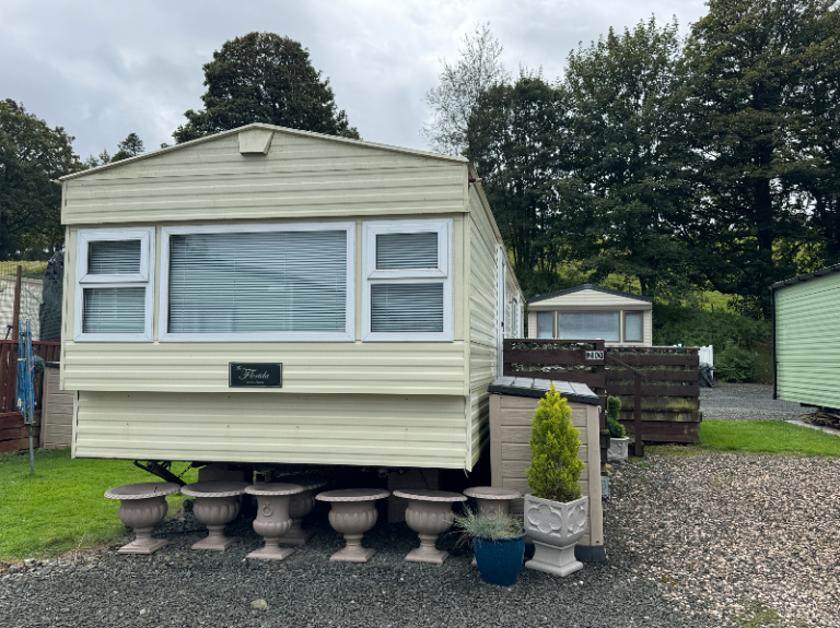 2011 Delta Florida DG&CH 3 bedrooms static caravan for sale with wooden decking 