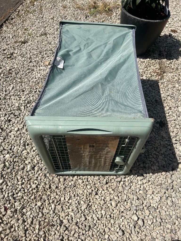 Folding dog crate for travelling 