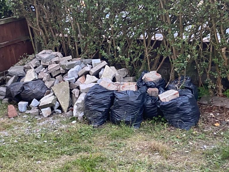 Free Rubble. Some bagged some loose