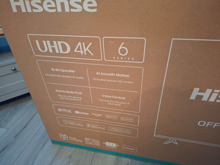Hisense 50" UHD 4K 6 Series Smart TV – Brand New In Box