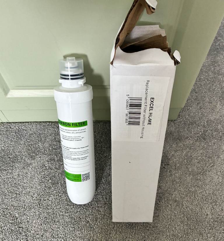 Excel Home - Boiling Water Tap Replacement Carbon Filter Without Housing Set -NEW 