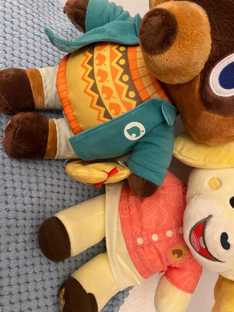 Build-A-Bear Animal Crossing Bundle ACNH Isabelle & Tom Nook Plush Toy