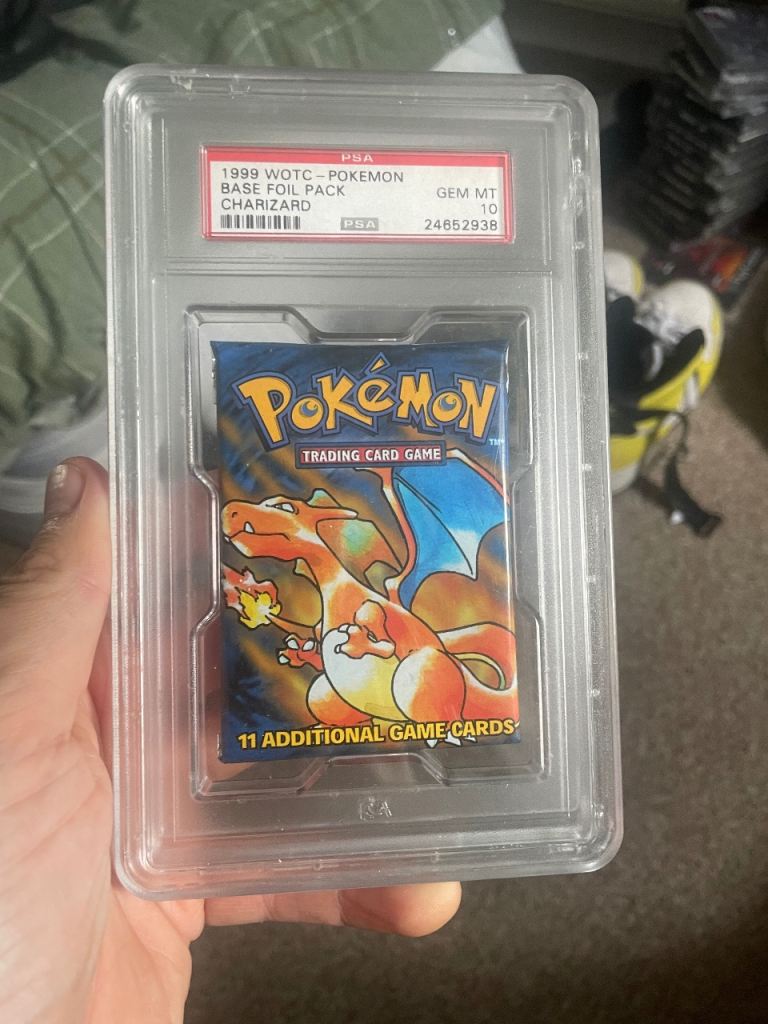 PSA 10 1999 WOTC Pokemon Charizard Base Set Pack – GEM MINT
