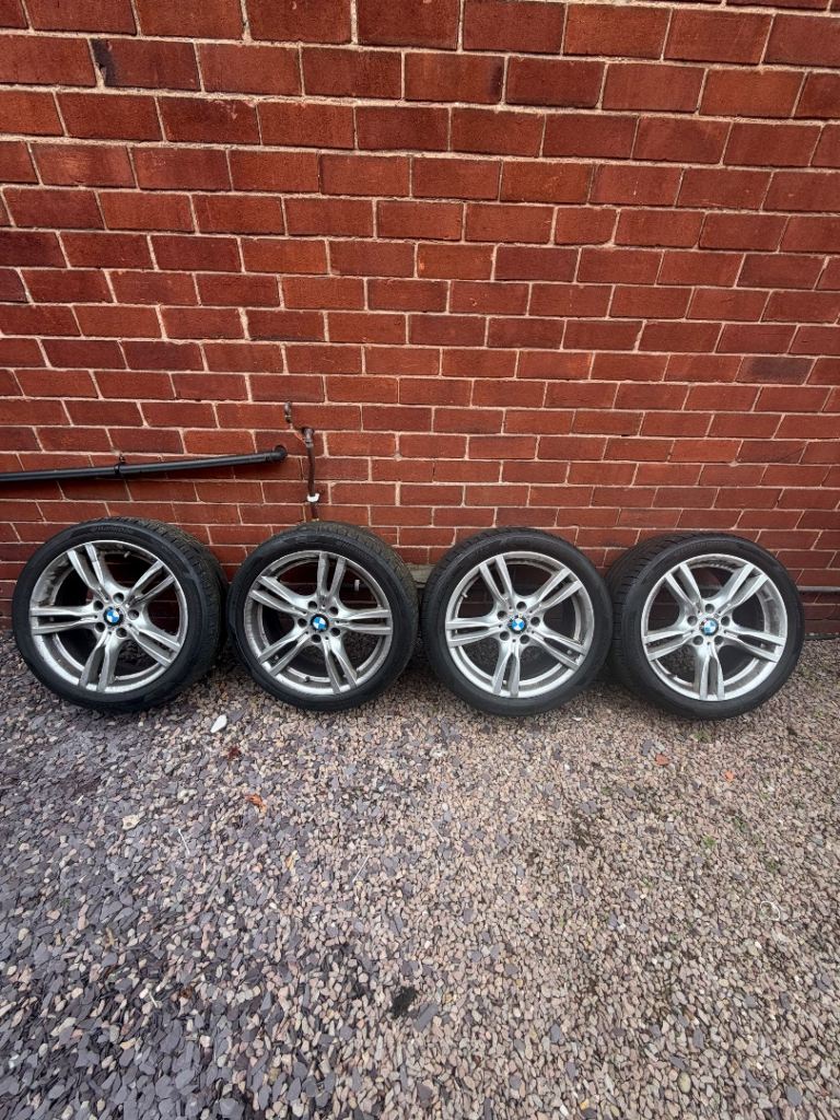 18inch bmw alloys with tyres, staggered 