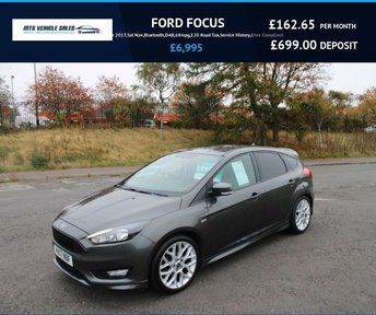 FORD FOCUS 1.0TST-Line 2017,Sat Nav,Bluetooth,DAB,A/Con,68mpg,£20Tax,Service History,Ulez Compliant