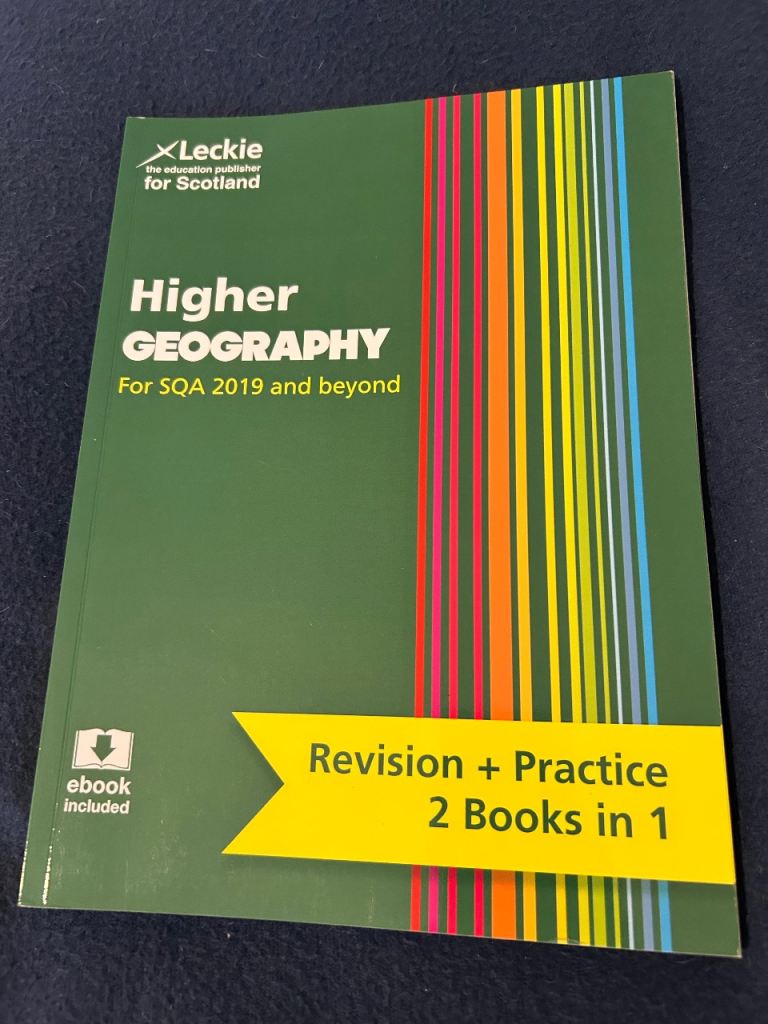 Higher Geography revision book