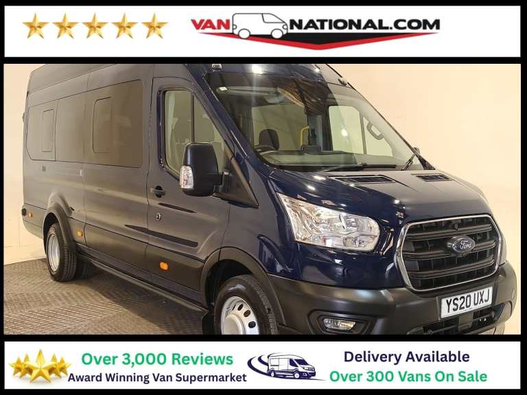 2020 Ford Transit 2.0 460 ECOBLUE TREND L4 H3 RWD DRW 170 BHP XLWB MINIBUS Minibus Diesel Manual