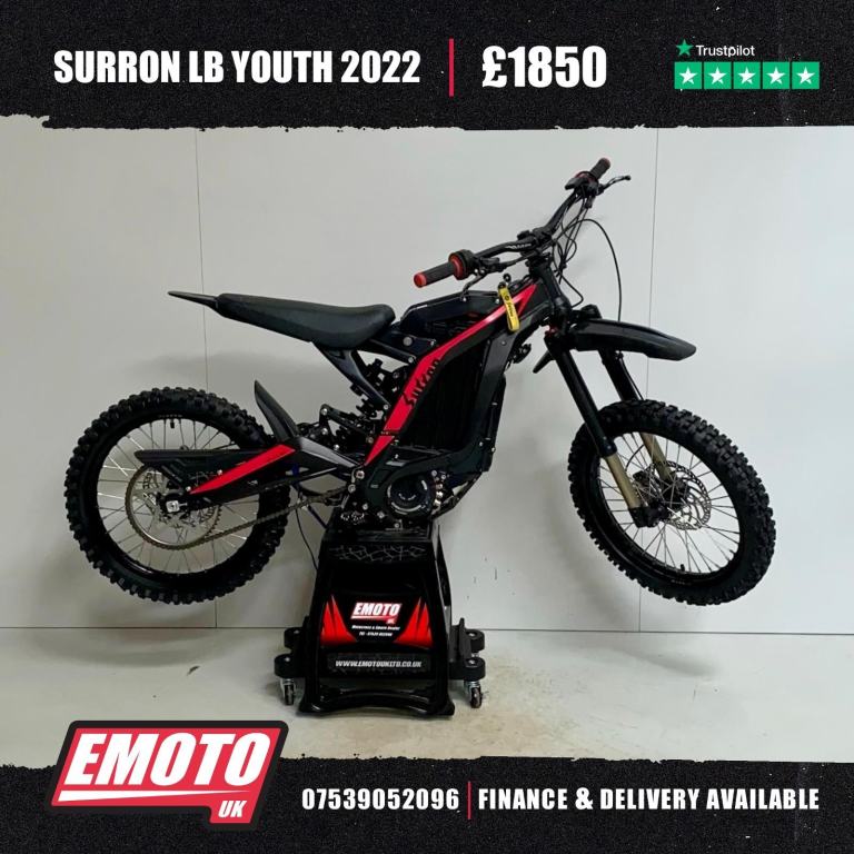 SURRON LB YOUTH 2022 Electric Bike Emoto 48v 20Ah @EmotoUK - Finance Available