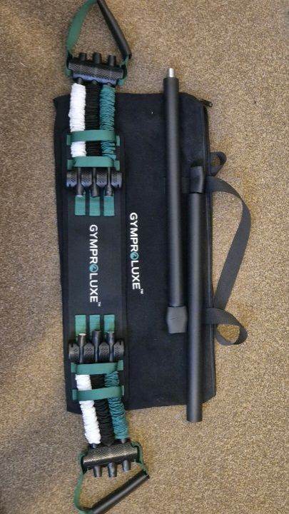  Gym Pro Luxe Band and Bar Set 2.0 Portable Gym Equipment - USED TWICE