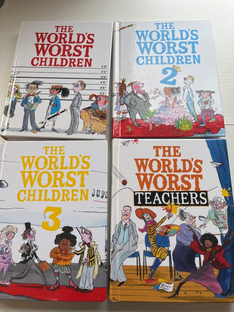 The World's Worst Children & Teachers Books by David Walliams – Good Condition