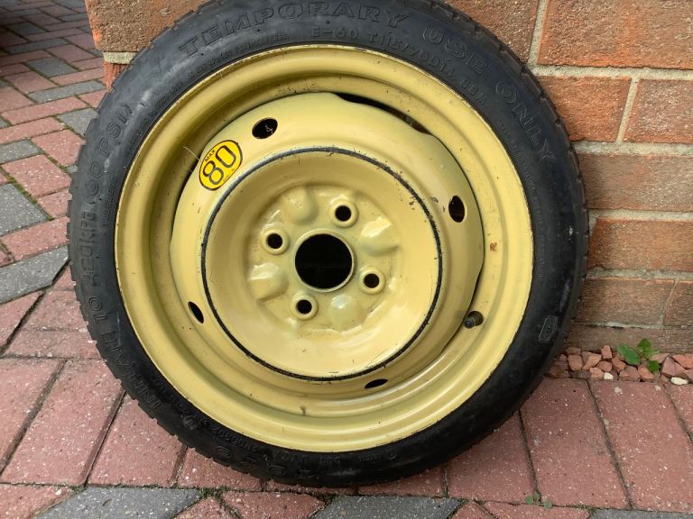 Temporary spare car wheel