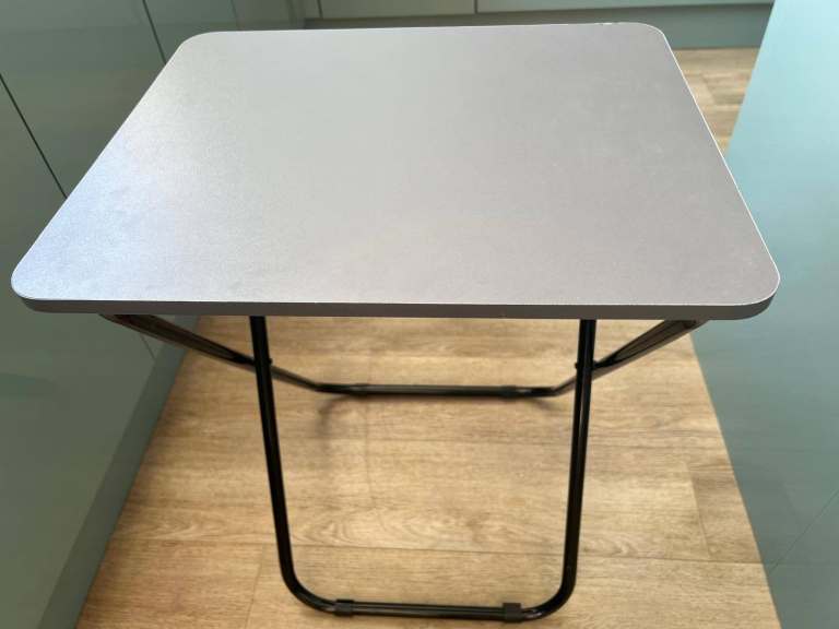 Pair of Grey Folding Tables – Good Condition