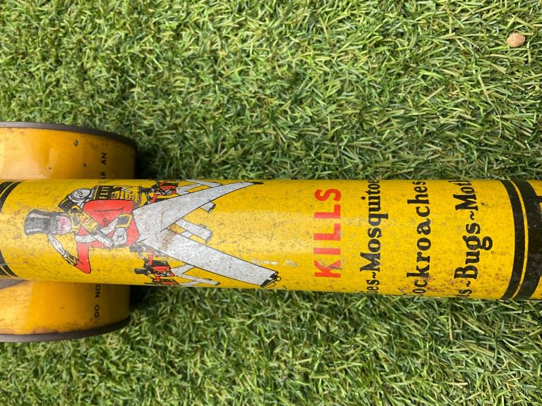 Vintage Flit Insecticide Sprayer - Yellow Metal