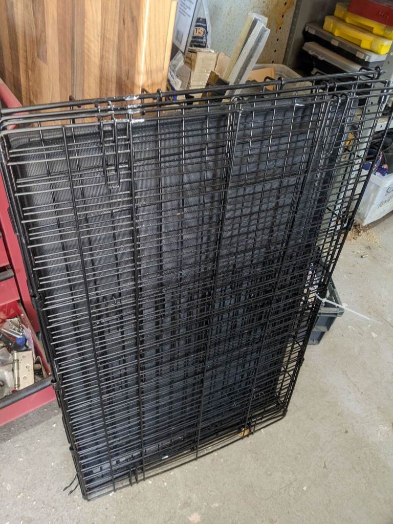 dog crate kennel black wire 3ft x 2ft x 2ft