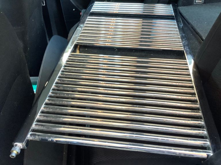 Chrome rail radiator size 48” x 24”