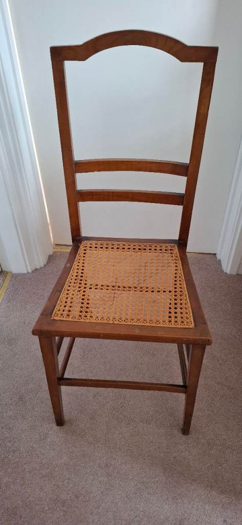 Wooden Chair with Cane Seat – Good Condition