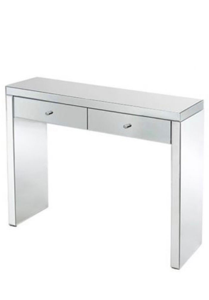 Venetian mirrored 2 drawer dressing table/console/desk