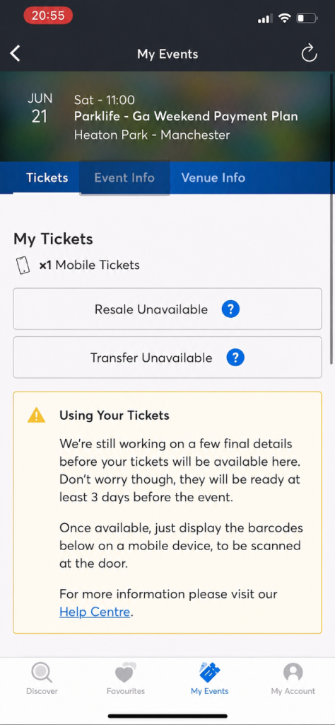 Parklife weekend ticket 2026