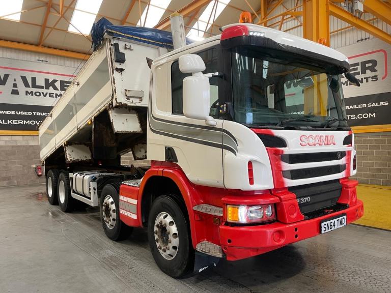 SCANIA P370 *EURO 6* 8X4 STEEL TIPPER - 2014 - SN64 TWD