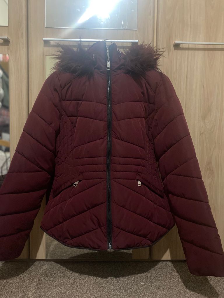 Burgundy coloured jacket