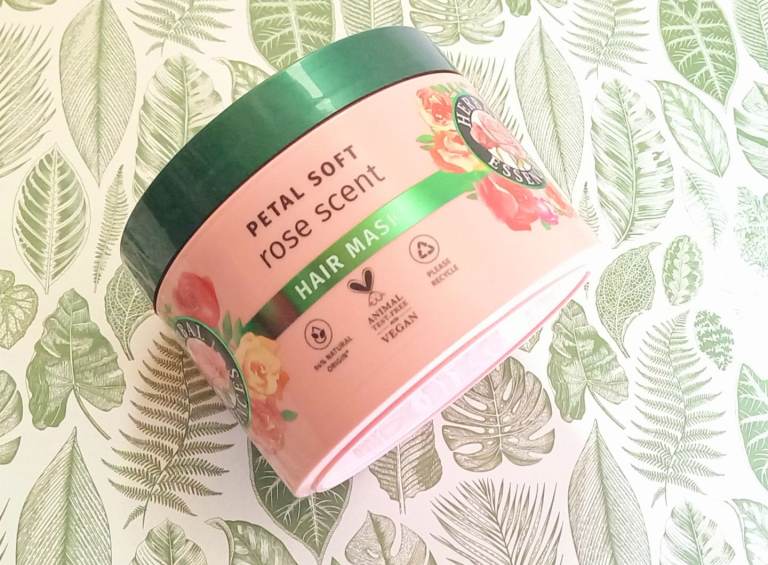 Large 500ml Herbal Essences Pink Petal Soft Rose Scent Hair Mask, Intense Hydration Silky Soft Hair