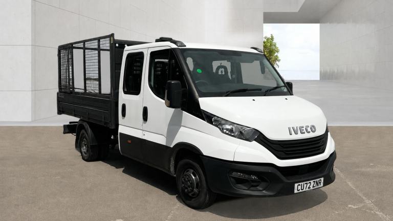 2022 72 reg IVECO DAILY RWD DRW DOUBLE / CREW CAB STEEL BODY CAGE TIPPER ULEZ 