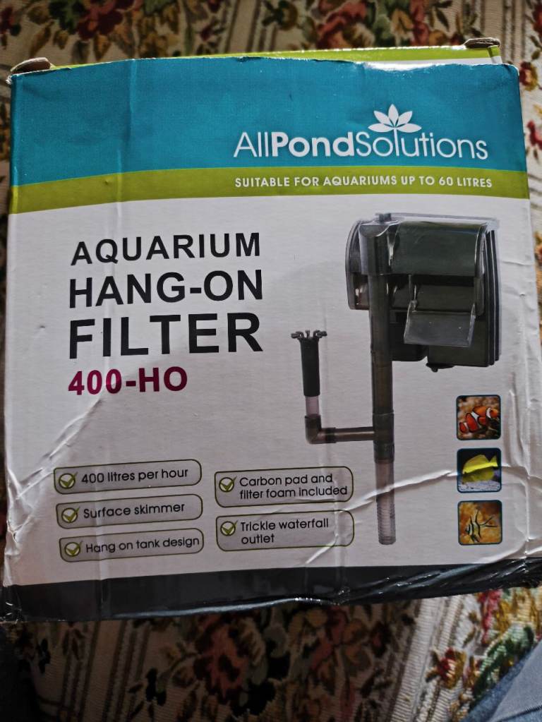 Aquarium hang on filter for fish tank