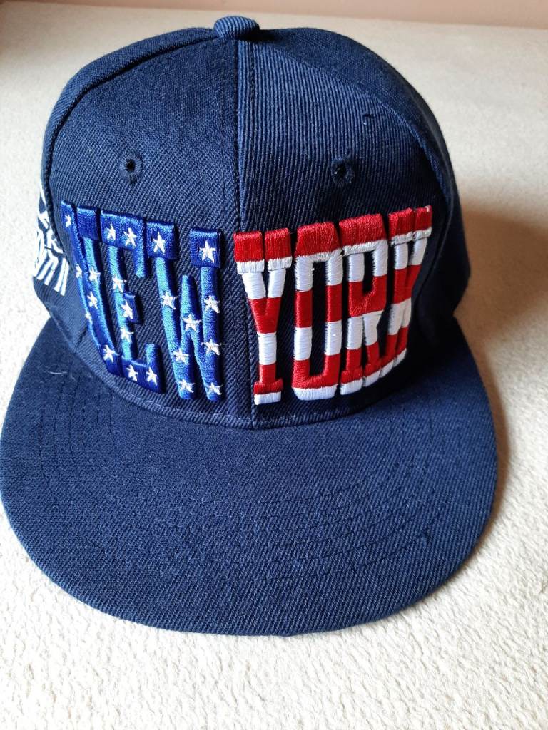 Brand New New York USA Snapback Cap – Navy Blue, One Size