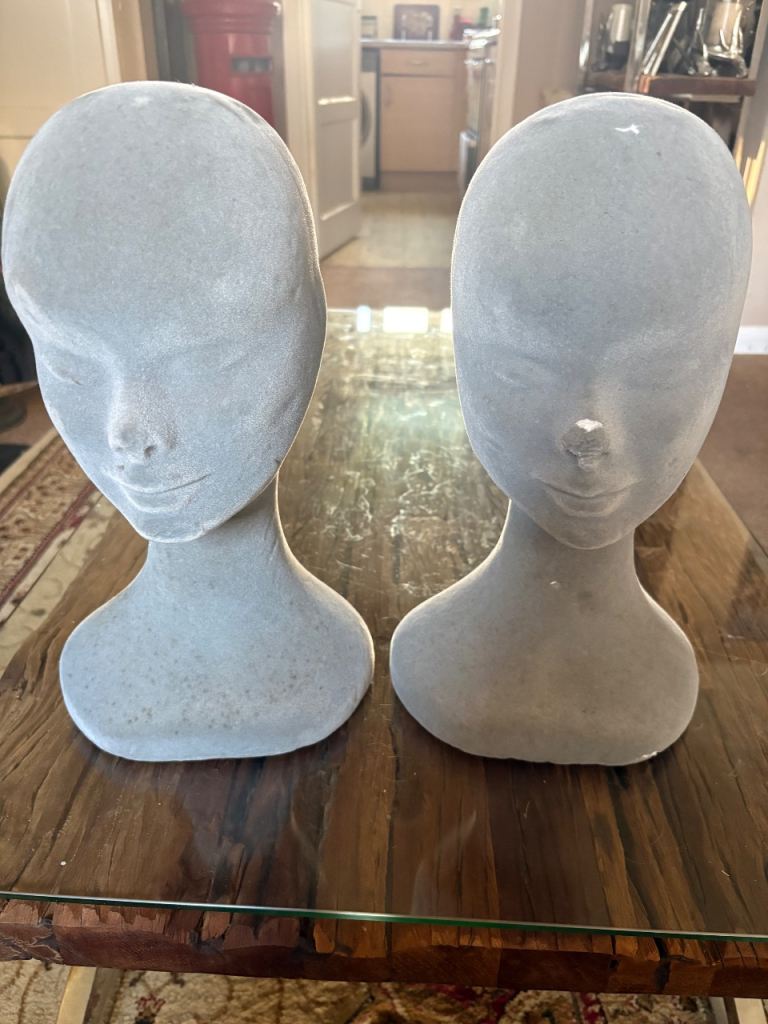 Mannequin display flock heads