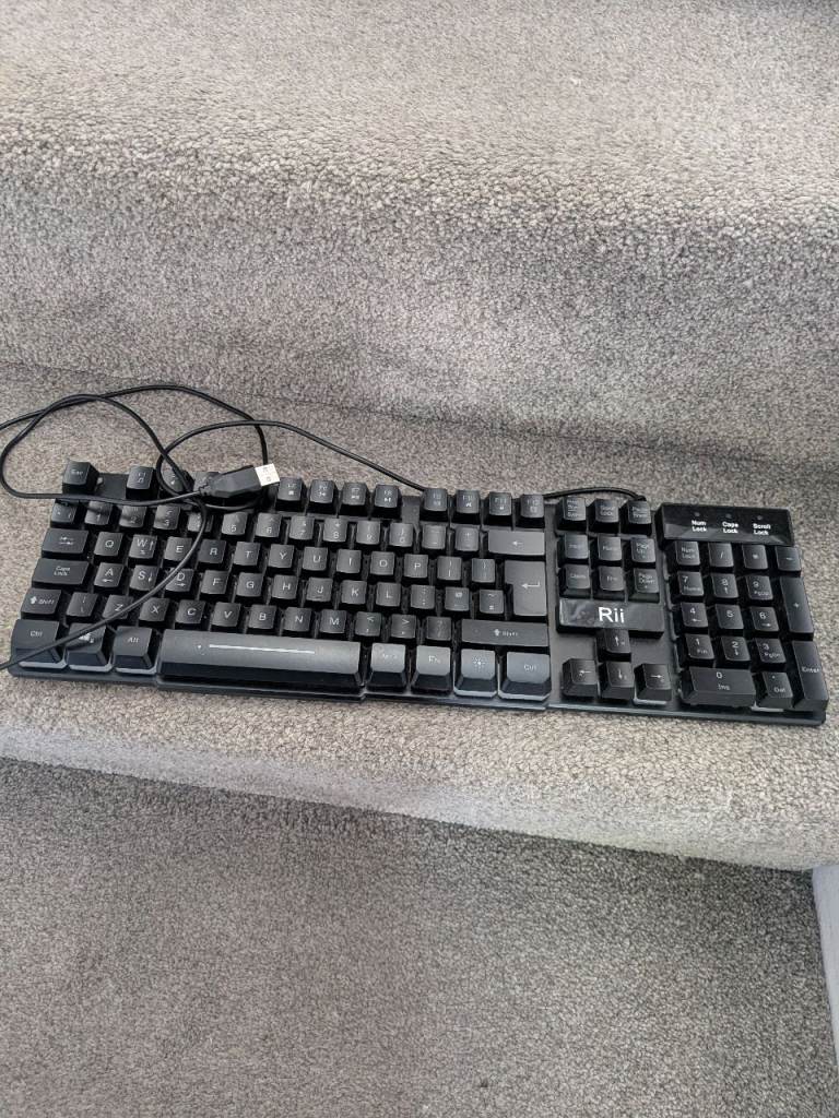 Rii Mechanical Gaming Keyboard - Black, Good Condition