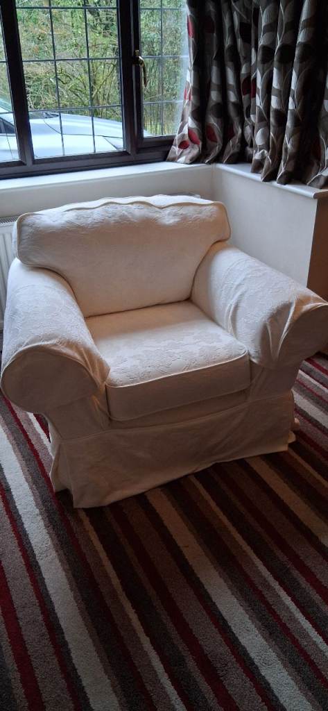 Armchair Covers Cream